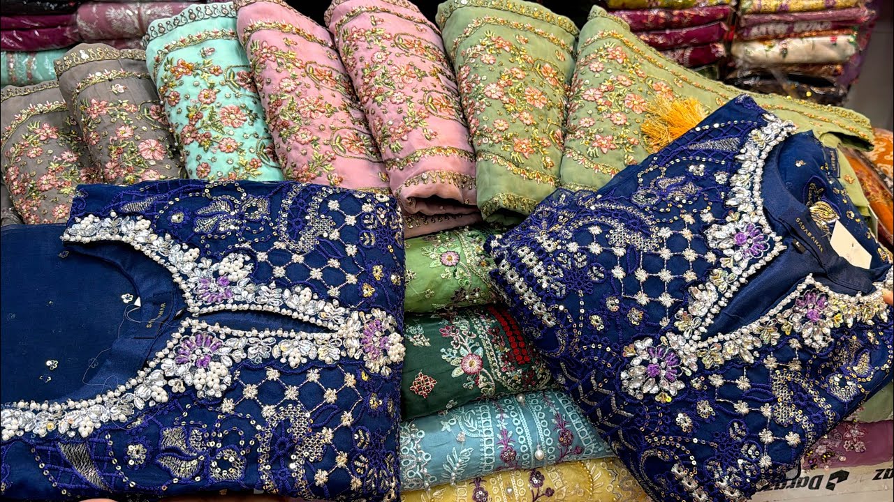 পাকিস্তানি ইন্সপায়ার্ড মতি,ক্রিস্টাল দিয়ে লাক্সারি কাজ করা ঈদের মেইন থ্রিপিস | Pakistani style 3pc