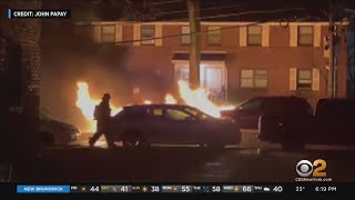 High winds down power lines, triggering car fires in New Jersey