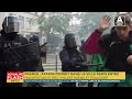 France  affrontement dans la ville de paris entre manifestants propalestiniens et policiers