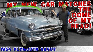 The CAR WIZARD finally gets a car that truly matches him, a 1954 Plymouth Savoy!