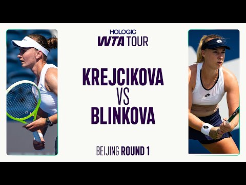 Barbora Krejcikova Vs Anna Blinkova 2025 Beijing Round 1 WTA Match Highlights 