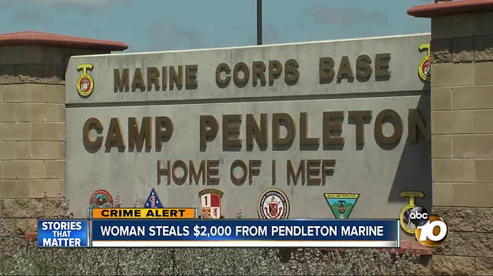 Woman steals $2,000 from Pendleton marine