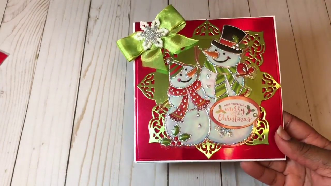 Quick Christmas Cards Using Dollar General Stickers YouTube