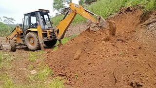 JCB 3 DX Super Machine Working Fishery Pound Cutting #jcb #backhoe #loader #operator #vijay