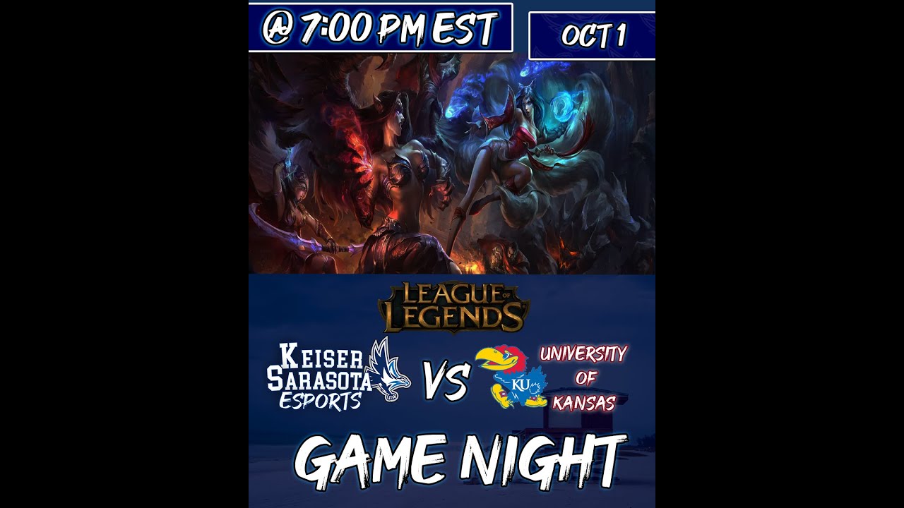League of Legends -- Keiser University Seahawks v Kansas Jayhawks - YouTube