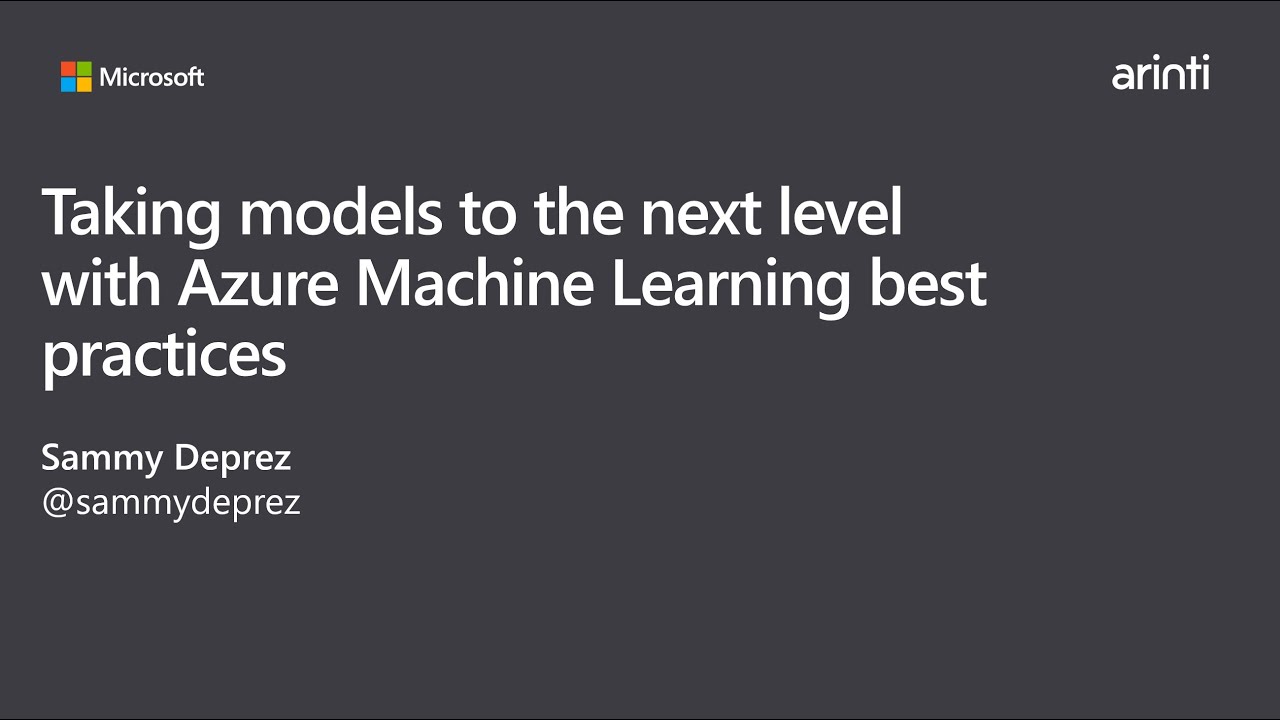 Developers Guide to AI - Taking models to the next level with Azure ...