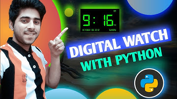 🔴How to  make digital clock in python(HINDI)