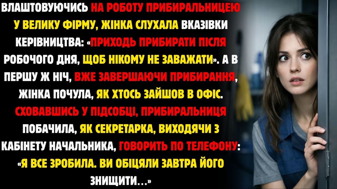 Влаштовуючись На Роботу Прибиральницею У Велику Фірму,Жінка Слухала Вказівки Начальства:«Приходь...»