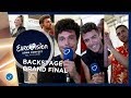 EXCLUSIVE FOOTAGE: Artists get emotional after their Grand Final performance