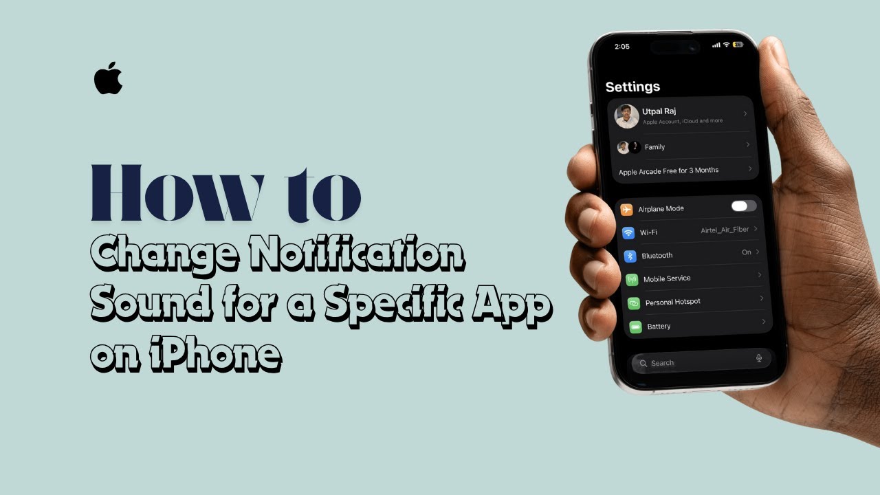 Как изменить звук уведомления для определенного приложения на iPhone