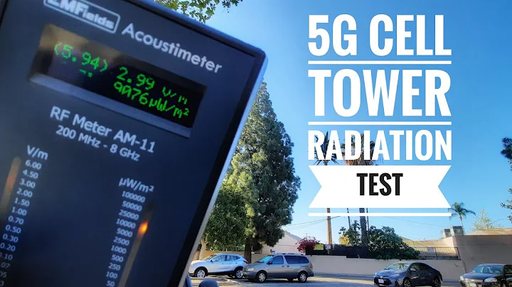 5G Cell Tower Radiation Level Test with EMFields Acoustimeter AM11 RF Meter