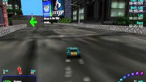 Re-Volt Custom Track AMP Circuit by RafSTer (raf24) ,8 Lap Race