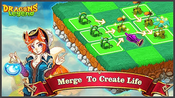 Dragons Legend - Merge and Build Game (Gameplay Android)