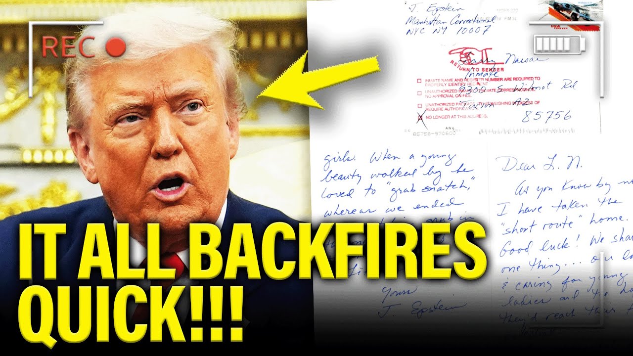 Trump Claim of FAKE LETTER from Epstein INSTANTLY BACKFIRES