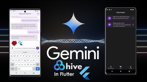 1 Getting started and installing packages - Flutter, Google Gemini Chat Bot with Hive local storage