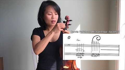 Pizzicato Above Nut - Extended Techniques for Violin