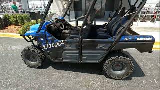 Used Blue and Black 2021 Kawasaki Teryx4 Side by Side UTV For Sale