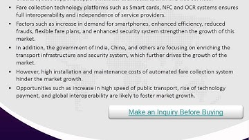 World Automated Fare Collection System Market - Opportunities and Forecasts, 2015-2022