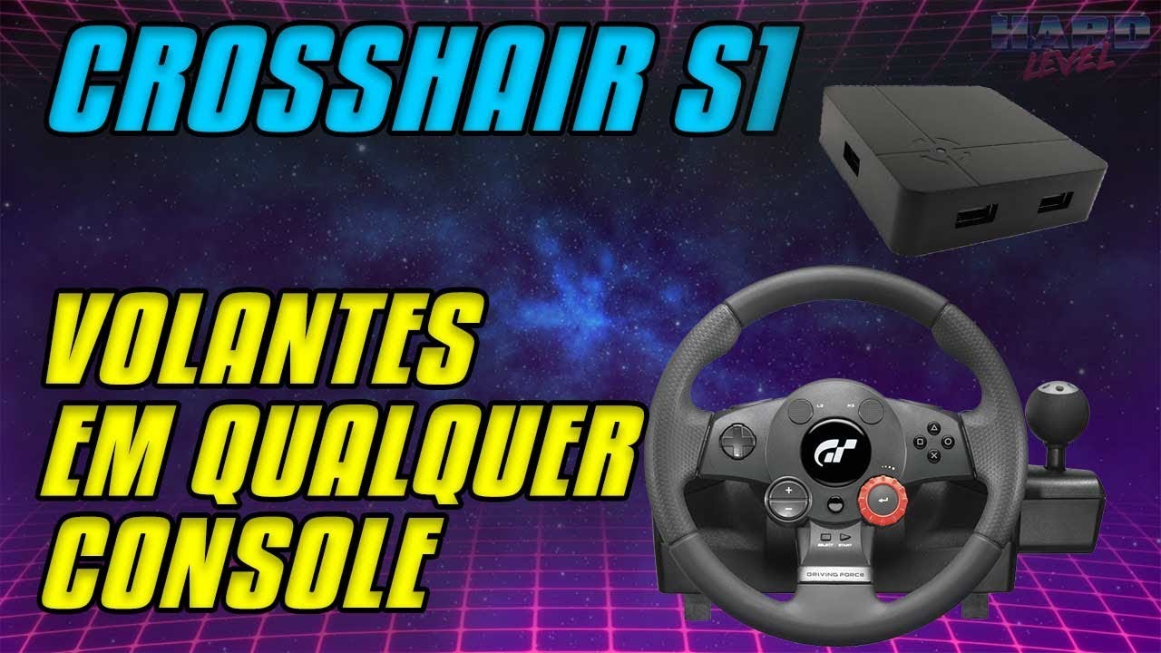 Volante G27 no PS4 - Cross Hair: Unboxing, instalando e jogando