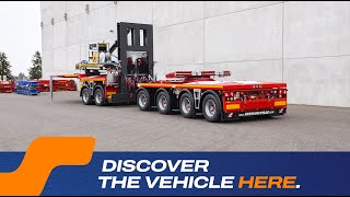 Faymonville - Flexmax W 4 Axles Wind Turbine Blade Adapter W 2 Axle Flexmax Dolly