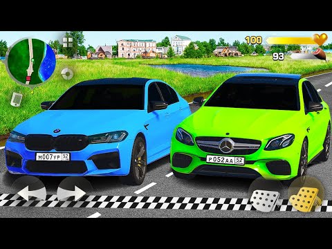 Видео: ГОНКА С РАЙЛЮХОЙ НА 100 000Р! BMW M5 F90 МЕРСЕДЕС Е63  🌊 HASSLE ONLINE МУРКА