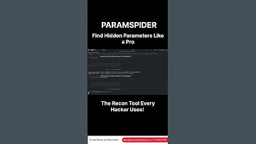 🔍 PARAMSPIDER - The Ultimate Recon Tool! #kalilinuxtools #cybersecurity