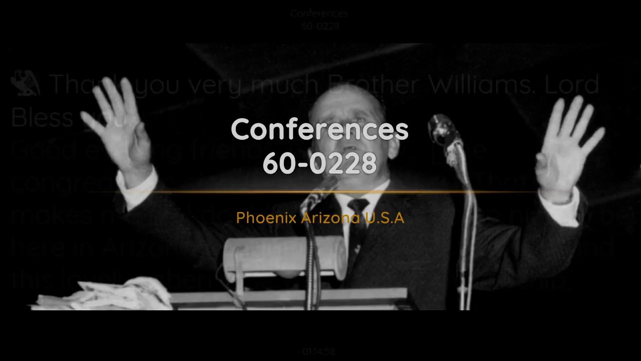 60-0228 Conferences | William Branham