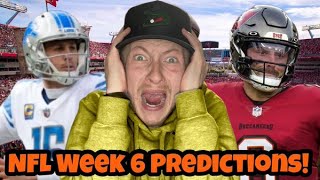 My Week 6 NFL Predictions!