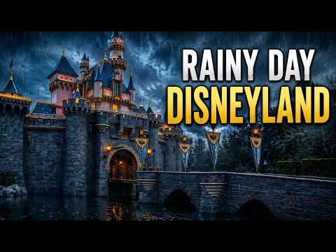 Disneyland Rain Ambience ☔ 8 Hours of Relaxing Park Music & Rain Sounds for Sleep