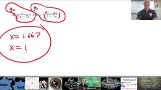 PC 30 How to Graph Rational Functions TI-83 Graphing Calculator