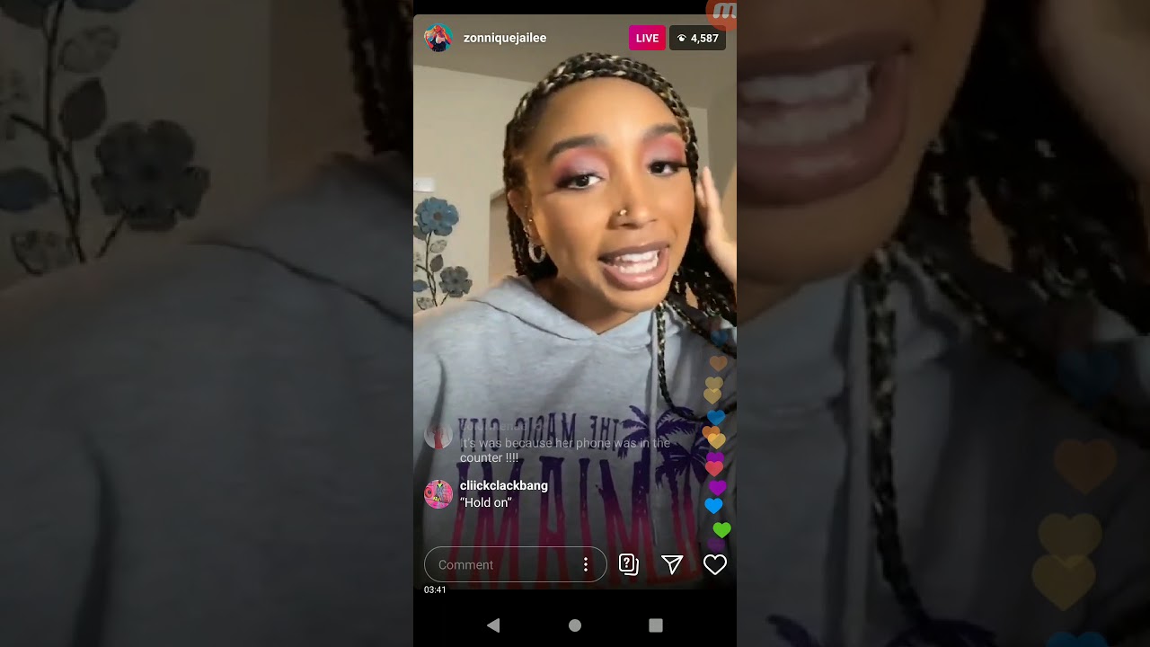 Zonnique and tiny Tameka Harris major girl go live on Instagram talks ...