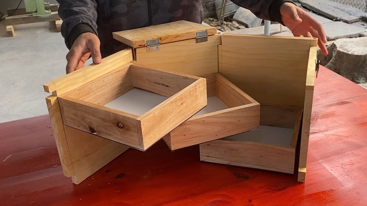 Smart Woodworking Skills ideas // The New Smart Modern Mini Storage Cabinet Design Idea