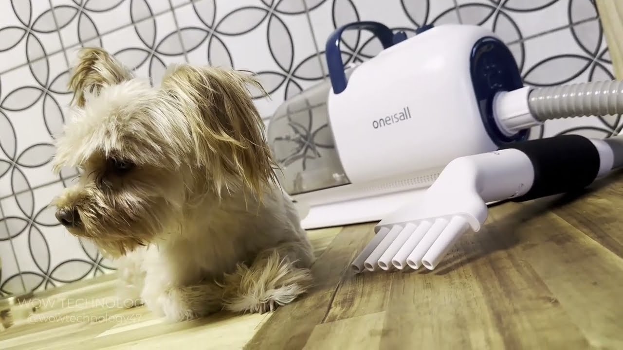 Highly recommend Oneisall Dog Grooming Vacuum with Blow Dryer