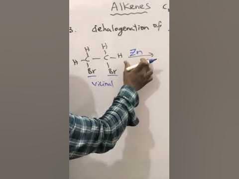 dehalogenation of vicinal dihalides #Alkenes 12 - YouTube