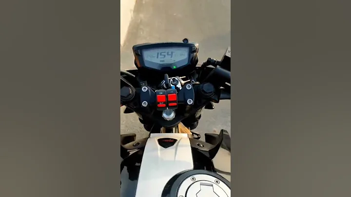 TVS Apache 4V top speed test - 154 kmph #shorts