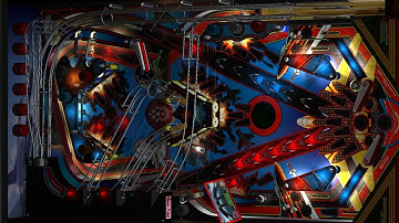 F-14 Tomcat (Ultimate Pro) - PinEvent (Future Pinball): Cabinet view gameplay.