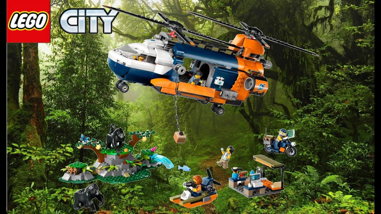 LEGO City 60437 Jungle Explorer Helicopter at Base Camp Review!