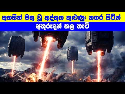අහසින් මතු වූ අද්භූත කුළුණු: නගර පිටින් අතුරුදන් කල හැටි | Movie Review Sinhala