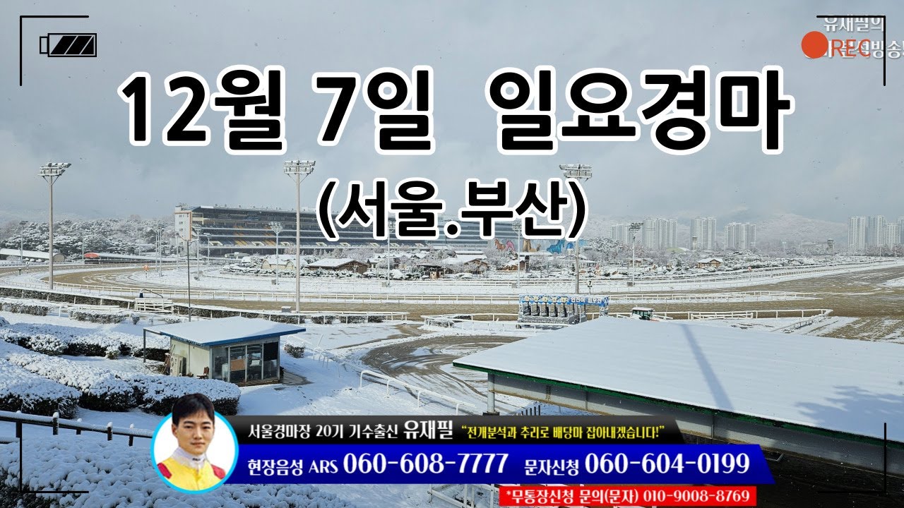 [ 2025년 12월 7일 일요(서울.부산)경마~!]