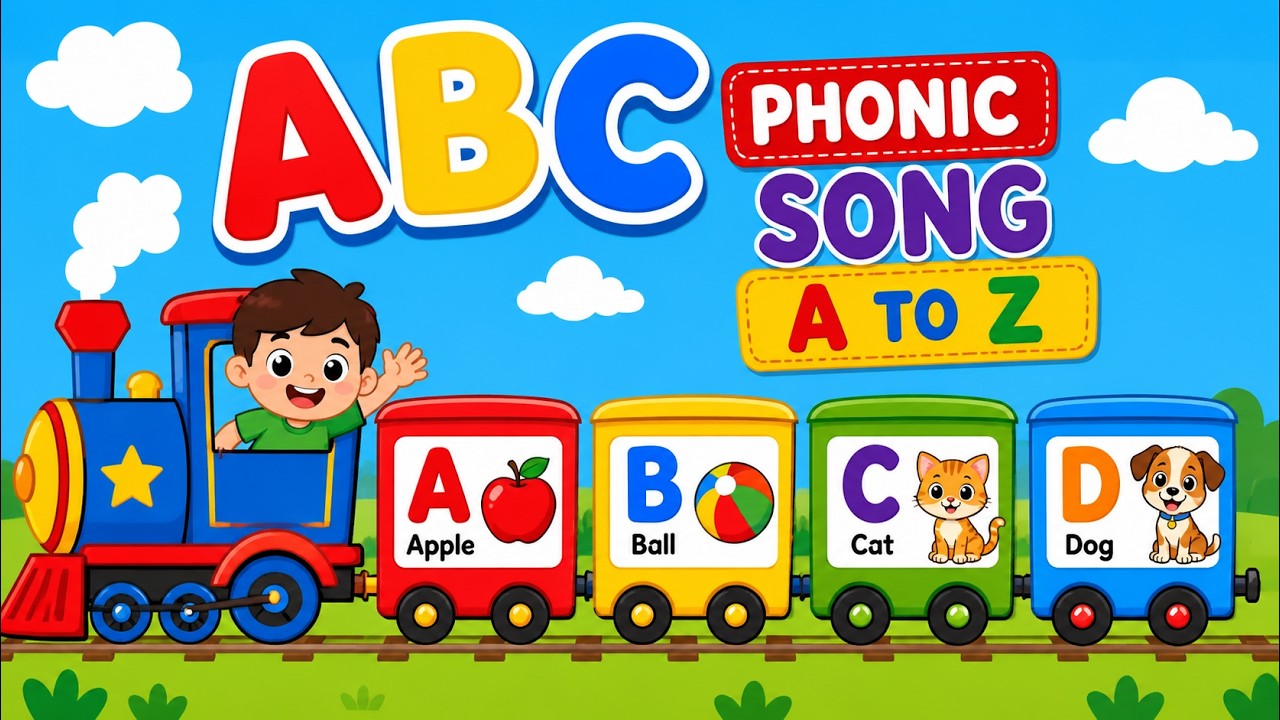 A for Apple B for Ball | ABCD Phonics Song | Kids Nursery Rhymes | ABC ...