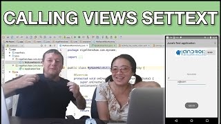 Wife learns android programming - calling setText on views