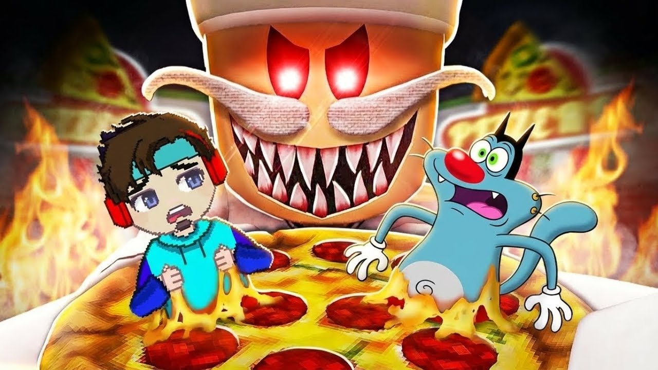 ESCAPE FROM EVIL PIZZA SHOP! 😱