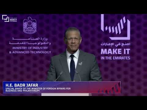 Badr Jafar keynote at Make it in the Emirates 2026 - YouTube