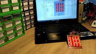 Controlling 8x8 LED Matrix with Arduino & LabVIEW