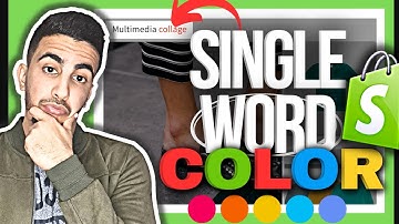 How To Change Color For A Single Specific Word In Heading On Shopify