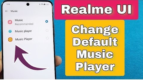 how to change default music player for realme phone 