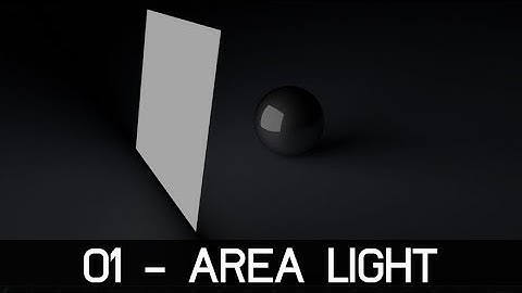 01. Area Light - Cinema 4D Lighting Course