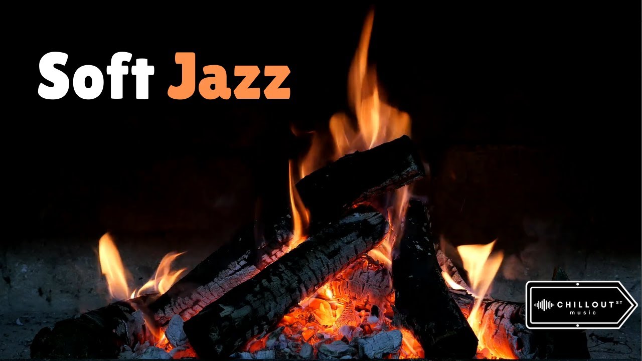 Soft Jazz "Fireplace" (1 Hour of Soft Jazz) Calm, Relaxing, Focus