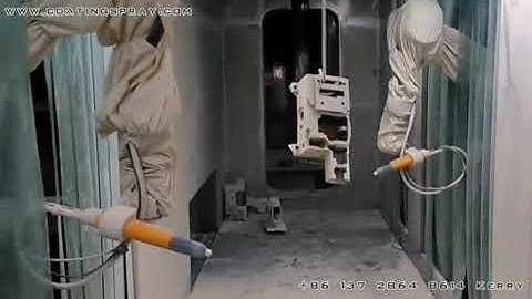 Metal parts full automatic robotic powder coating line system