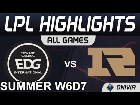 EDG vs RNG Highlights ALL GAMES LPL Summer Season 2021 W6D7 EDward Gaming vs Royal Never Give Up by